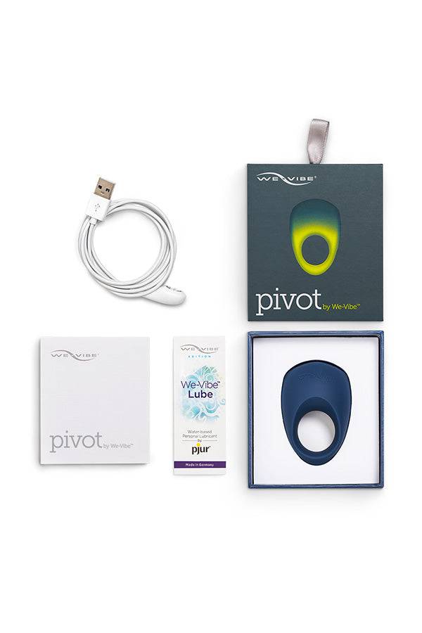 We-Vibe - Pivot - Vibrating Cock Ring - Blue - Stag Shop
