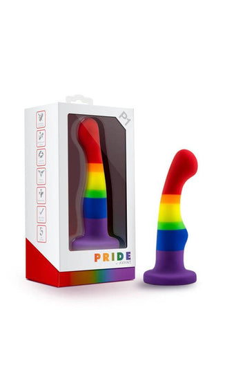 Blush Novelties - Avant - Pride P1 - Freedom - Silicone Curved Dildo - Stag Shop
