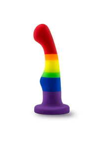 Thumbnail for Blush Novelties - Avant - Pride P1 - Freedom - Silicone Curved Dildo - Stag Shop
