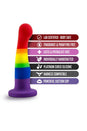 Blush Novelties - Avant - Pride P1 - Freedom - Silicone Curved Dildo - Stag Shop