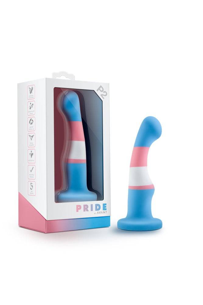 Blush Novelties - Avant - Pride P2 - True Blue - Silicone Curved Dildo - Stag Shop