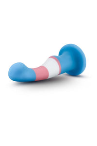 Thumbnail for Blush Novelties - Avant - Pride P2 - True Blue - Silicone Curved Dildo - Stag Shop