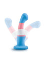 Blush Novelties - Avant - Pride P2 - True Blue - Silicone Curved Dildo - Stag Shop