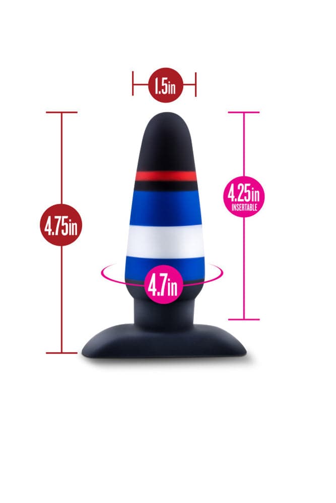 Blush Novelties - Avant - Pride P4 - Power Play - Silicone Butt Plug - Stag Shop