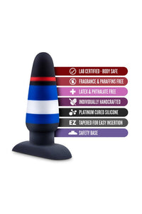 Thumbnail for Blush Novelties - Avant - Pride P4 - Power Play - Silicone Butt Plug - Stag Shop