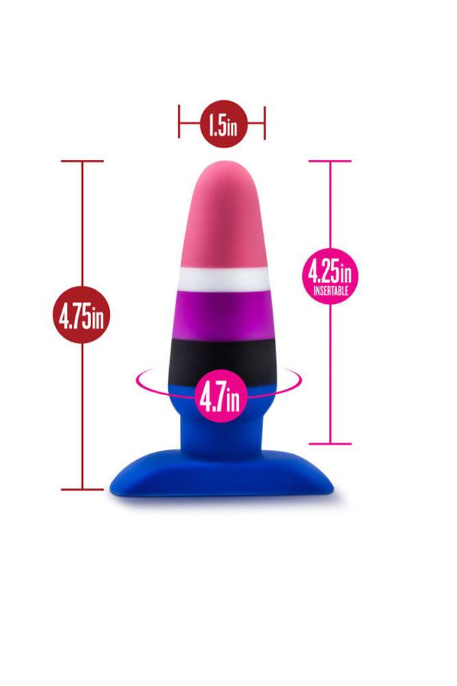 Blush Novelties - Avant - Pride P5 - Fluid - Silicone Butt Plug - Stag Shop