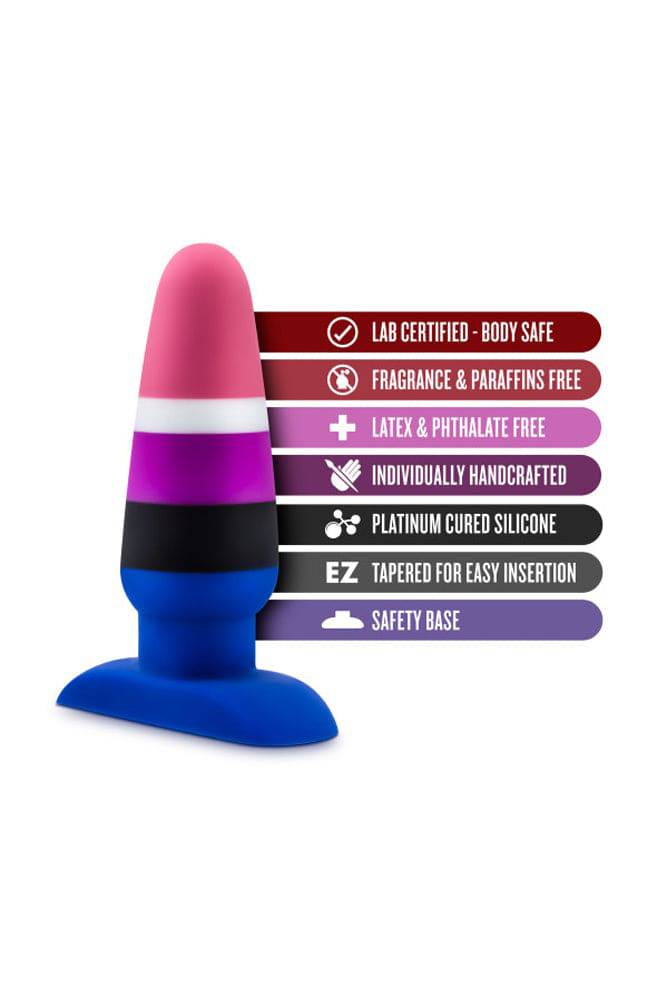 Blush Novelties - Avant - Pride P5 - Fluid - Silicone Butt Plug - Stag Shop