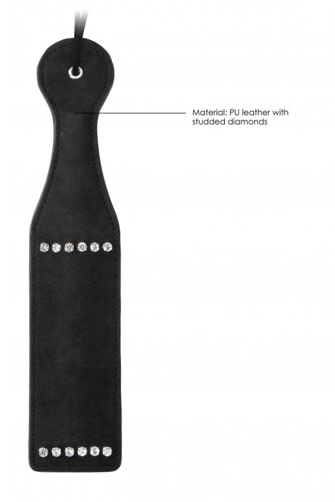 Ouch by Shots - Diamond Studded Paddle - Black - Stag Shop