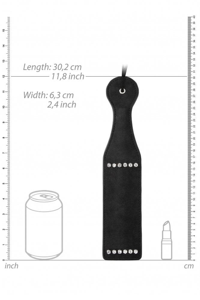 Ouch by Shots - Diamond Studded Paddle - Black - Stag Shop