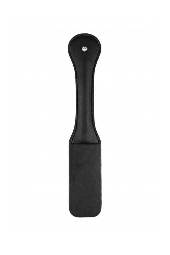 Ouch by Shots Toys - XOXO Paddle - Black/Red - Stag Shop