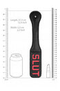 Ouch by Shots Toys - SLUT Paddle - Black/Red - Stag Shop