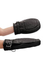 Ouch by Shots Toys - Bondage Mittens Padded With Metal Teeth - Black - Stag Shop