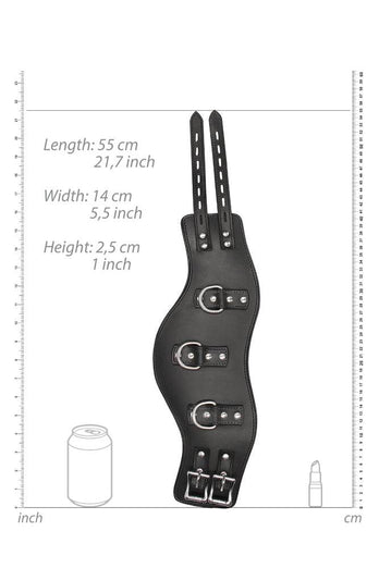 Ouch by Shots - Heavy Duty Padded Posture Collar - Black - Stag Shop