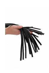 Shots Toys - Pain - Heavy Leather Tail Flogger - Black - Stag Shop