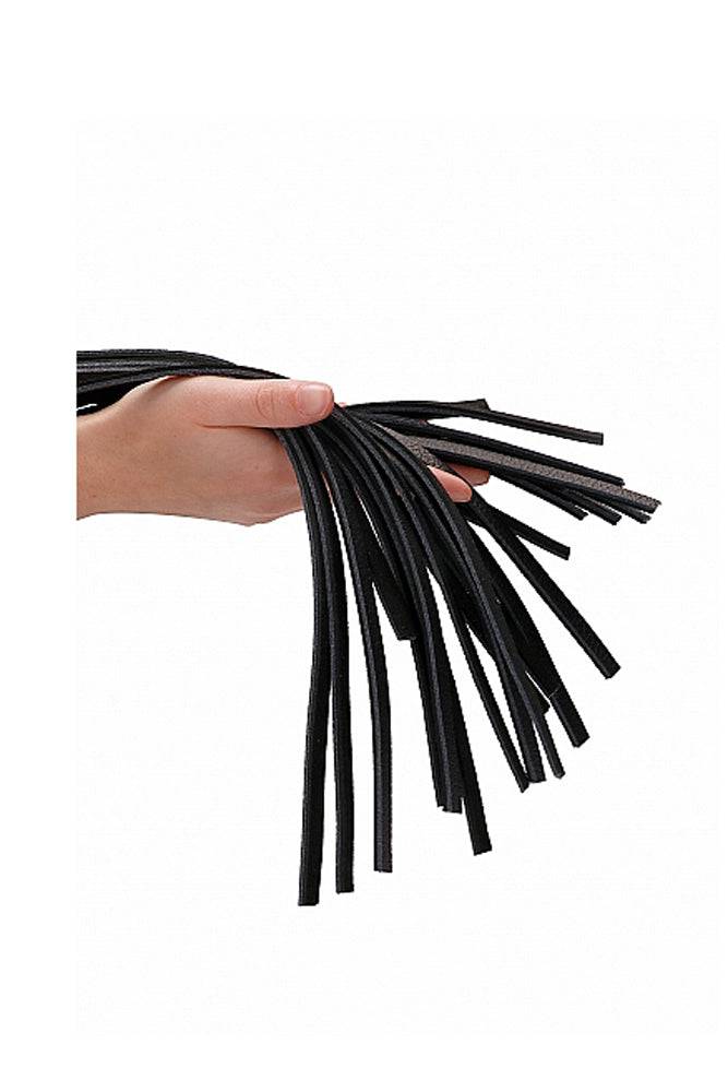 Shots Toys - Pain - Heavy Leather Tail Flogger - Black - Stag Shop