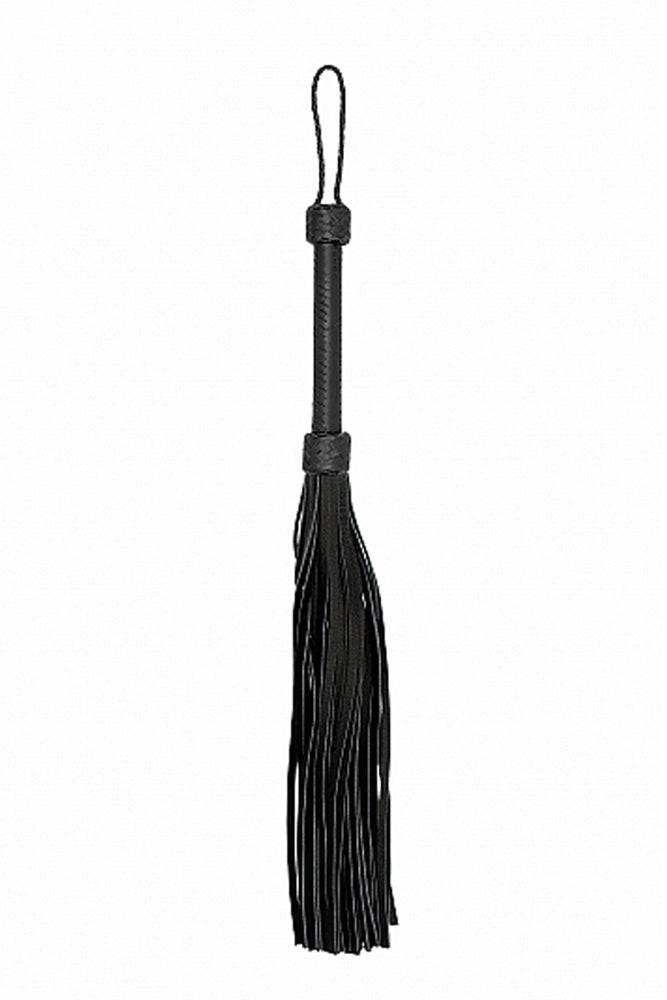 Shots Toys - Pain - Heavy Leather Tail Flogger - Black - Stag Shop
