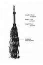 Shots Toys - Pain - Leather Barbed Wire Flogger - Black - Stag Shop