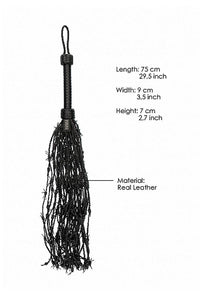 Thumbnail for Shots Toys - Pain - Leather Barbed Wire Flogger - Black - Stag Shop