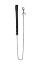 Shots Toys - Pain - Leather Handle Chain Lead - Black - Stag Shop