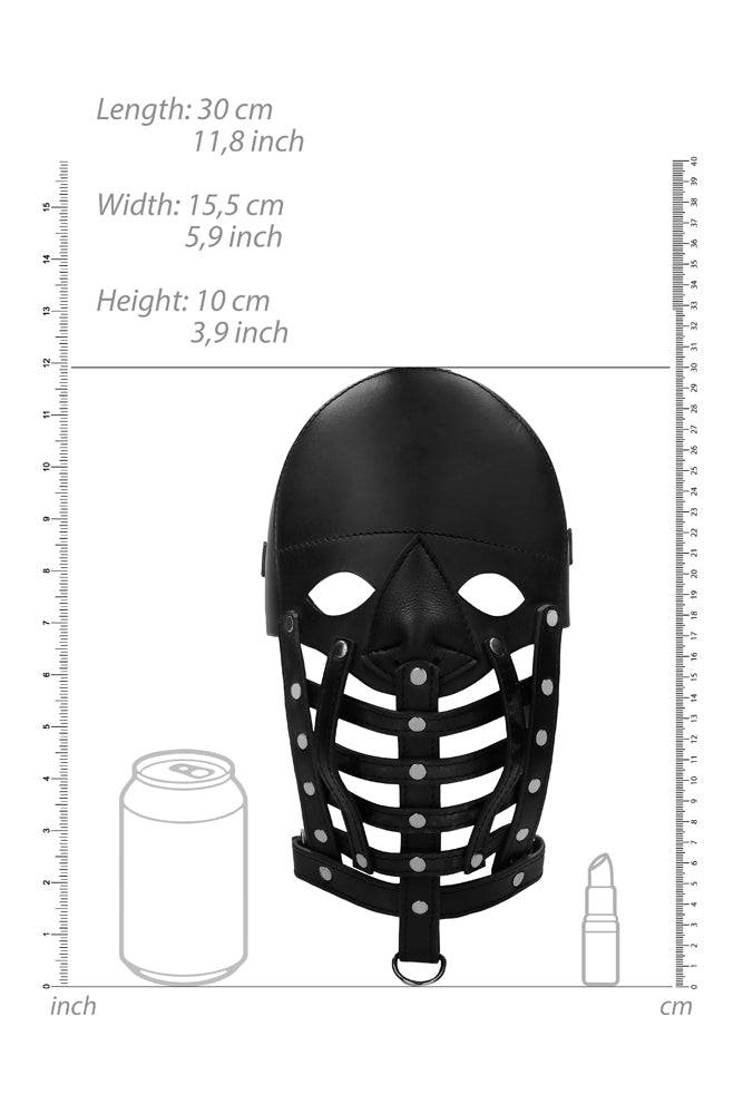 Ouch by Shots - Leather Male Mask - Black - Stag Shop