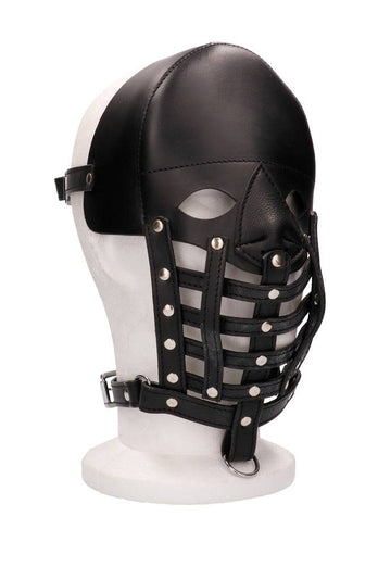 Ouch by Shots - Leather Male Mask - Black - Stag Shop