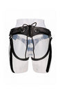 Shots Toys - Pain - Leather Strap-On Harness - Black - Stag Shop