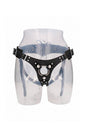 Shots Toys - Pain - Leather Strap-On Harness - Black - Stag Shop