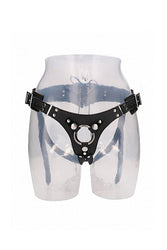 Shots Toys - Pain - Leather Strap-On Harness - Black - Stag Shop