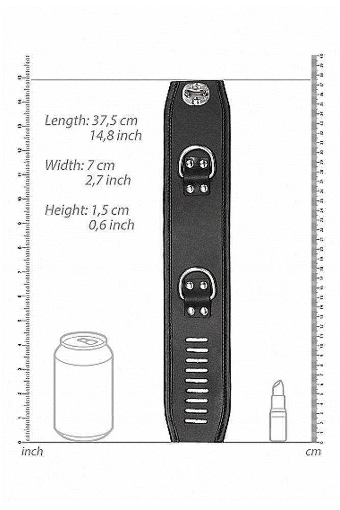 Shots Toys - Pain - Restraint Ankle Cuff w/ Padlock - Black - Stag Shop
