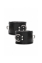 Shots Toys - Pain - Restraint Handcuff w/ Padlock - Black - Stag Shop