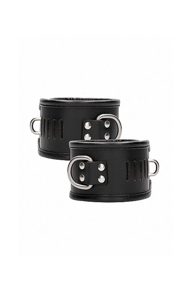 Shots Toys - Pain - Restraint Handcuff w/ Padlock - Black - Stag Shop