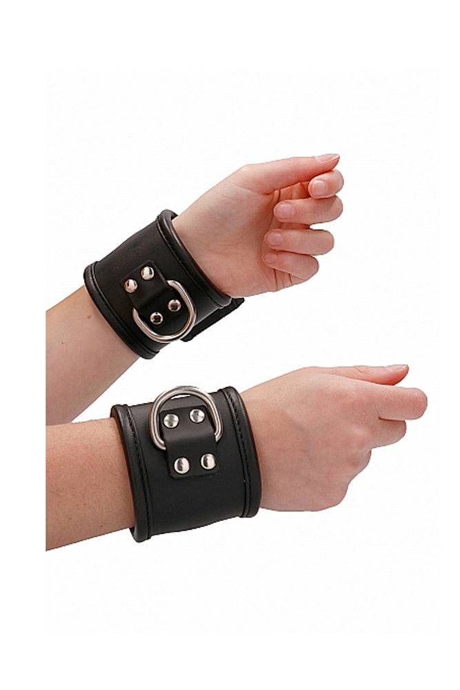 Shots Toys - Pain - Restraint Handcuff w/ Padlock - Black - Stag Shop