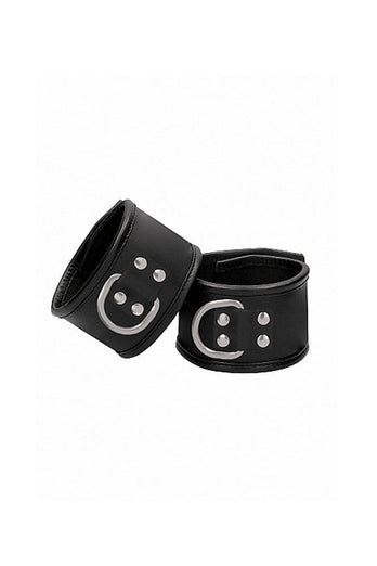 Shots Toys - Pain - Restraint Handcuff w/ Padlock - Black - Stag Shop