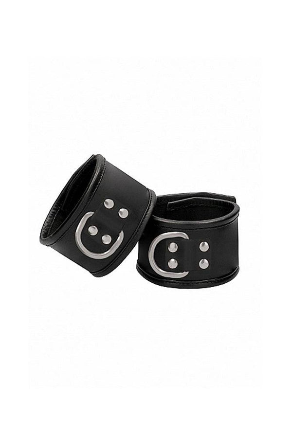 Shots Toys - Pain - Restraint Handcuff w/ Padlock - Black - Stag Shop