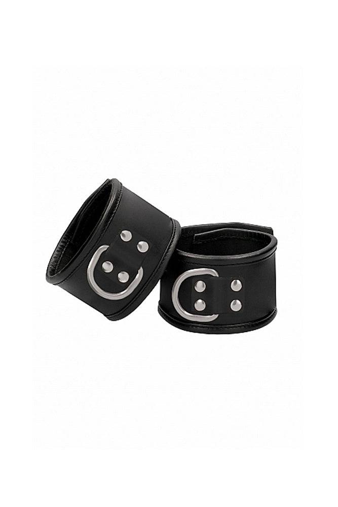 Shots Toys - Pain - Restraint Handcuff w/ Padlock - Black - Stag Shop