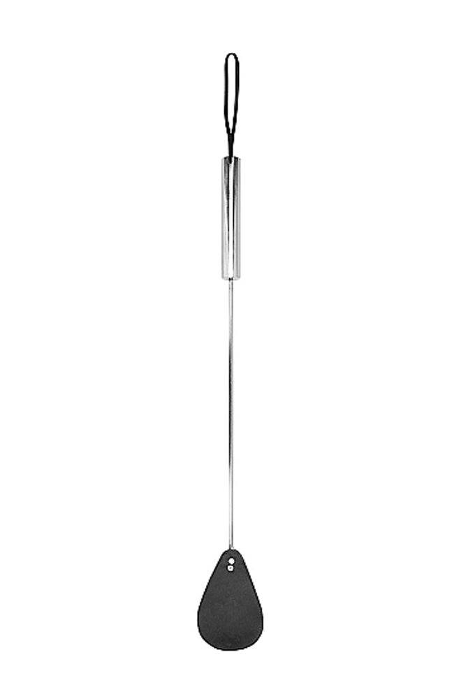 Shots Toys - Pain - Metal Oval Spike Leather Crop - Stag Shop