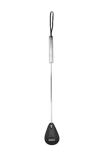 Shots Toys - Pain - Metal Oval Spike Leather Crop - Stag Shop
