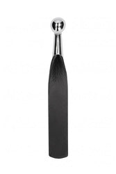 Shots Toys - Pain - Metal Ball Handle Leather Saddle Paddle - Stag Shop