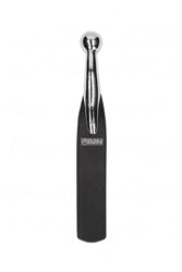 Shots Toys - Pain - Metal Ball Handle Leather Saddle Paddle - Stag Shop
