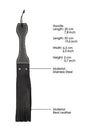 Shots Toys - Pain - Wooden Handle Belt Whip Leather Flogger - Stag Shop