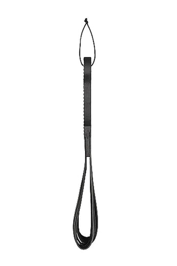 Shots Toys - Pain - Wooden Handle Belt Whip Leather Flogger - Stag Shop