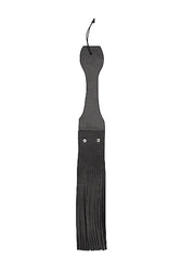 Shots Toys - Pain - Wooden Handle Belt Whip Leather Flogger - Stag Shop