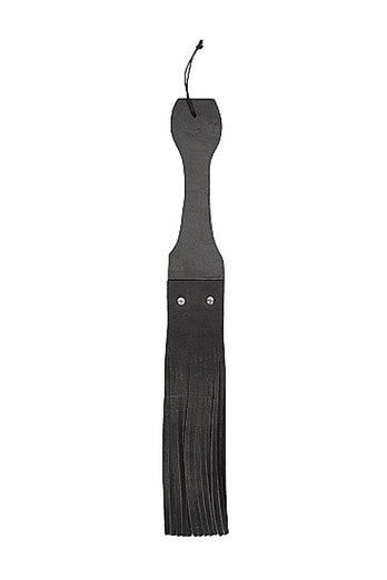 Shots Toys - Pain - Wooden Handle Belt Whip Leather Flogger - Stag Shop