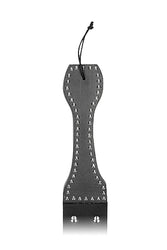 Shots Toys - Pain - Wooden Handle Belt Whip Leather Flogger - Stag Shop