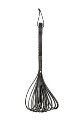 Shots Toys - Pain - Wooden Handle Belt Whip Leather Flogger - Stag Shop