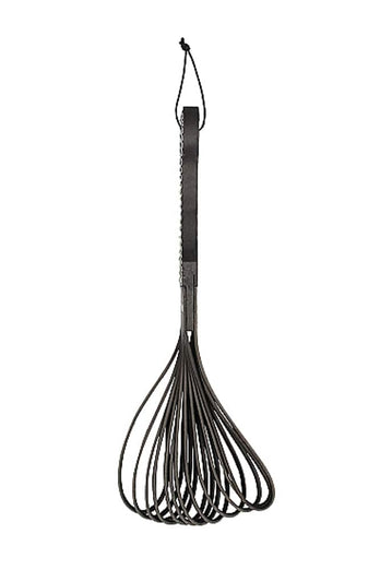 Shots Toys - Pain - Wooden Handle Belt Whip Leather Flogger - Stag Shop