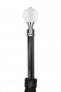 Shots Toys - Pain - Sparkling Round Leather Flogger - Black - Stag Shop