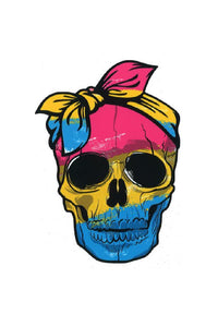 Thumbnail for Stag Shop - Pansexual Skull Sticker - Stag Shop