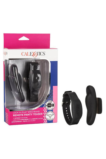Cal Exotics - Lock-N-Play Wristband Remote Panty Vibrator - Black - Stag Shop