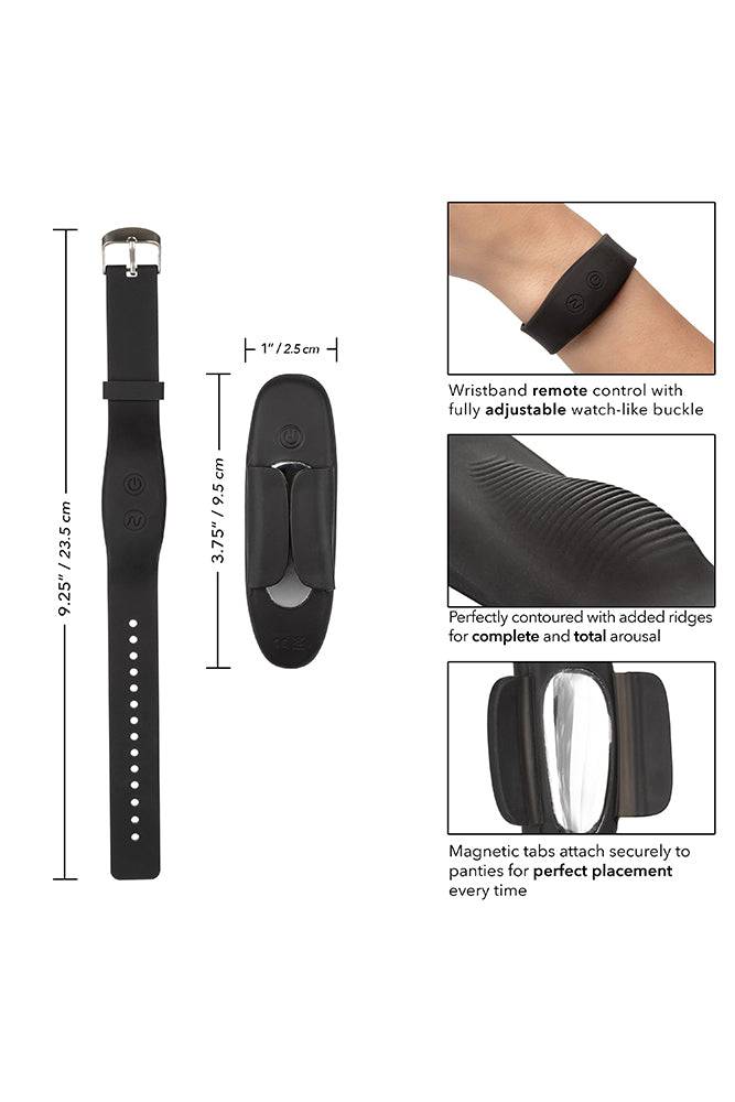 Cal Exotics - Lock-N-Play Wristband Remote Panty Vibrator - Black - Stag Shop